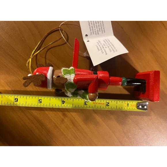 NWT Xmas tree nutcracker wooden ornament by gathered traditions animated - Picture 1 of 4